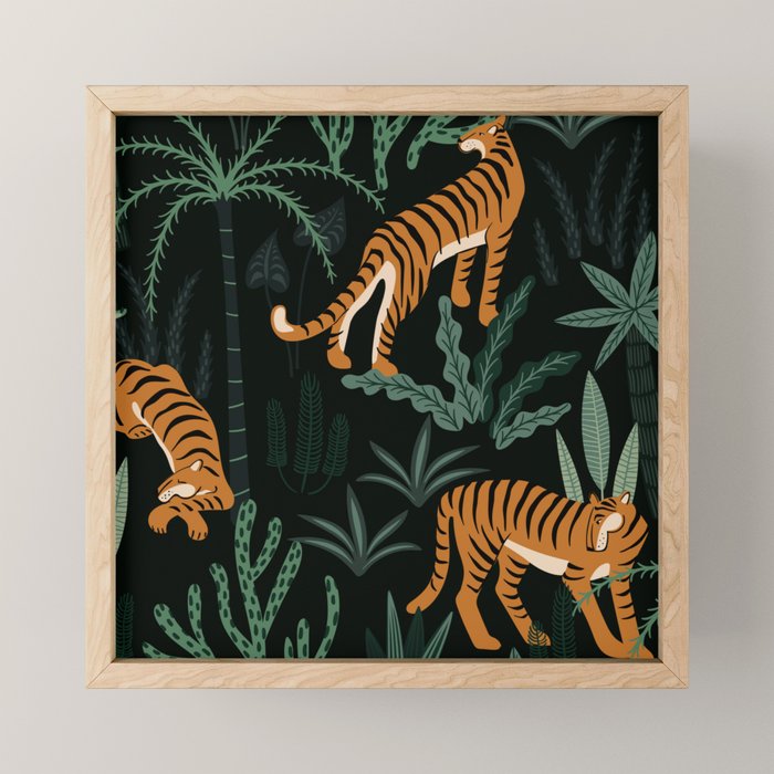 Evening Prowl, Tiger Prints Mini Art Print Gallery Image 1