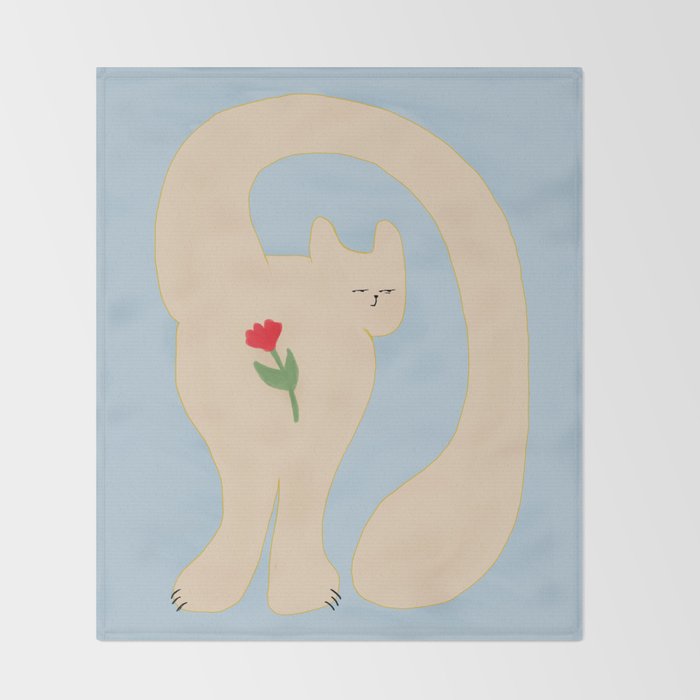 FELINA FLOR Throw Blanket Gallery Image 2