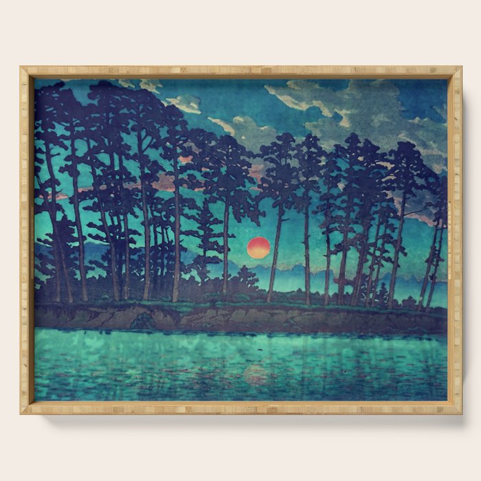 Hues of Dusk at Kanako - Nature Landscape Serving Tray Gallery Image 1