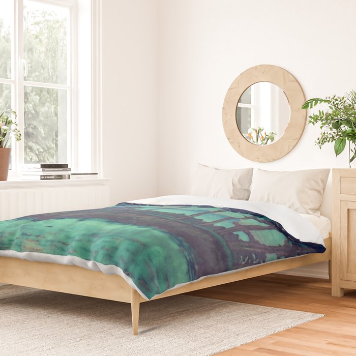 Hues of Dusk at Kanako - Nature Landscape Duvet Cover Gallery Image 2