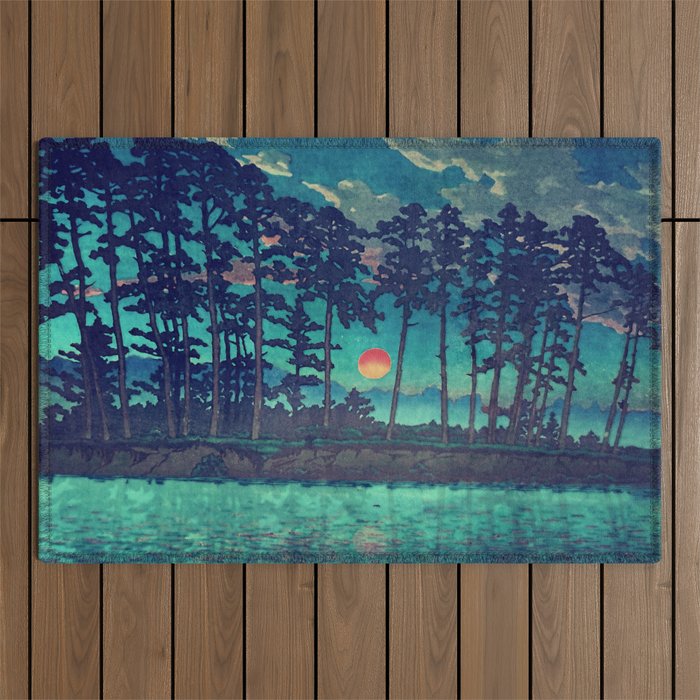 Hues of Dusk at Kanako - Nature Landscape Outdoor Rug Gallery Image 1