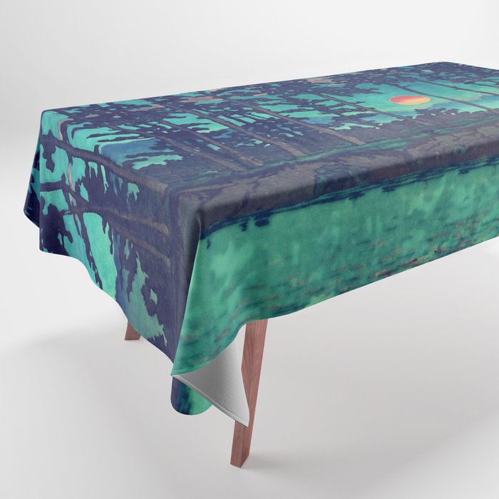 Hues of Dusk at Kanako - Nature Landscape Tablecloth Gallery Image 1