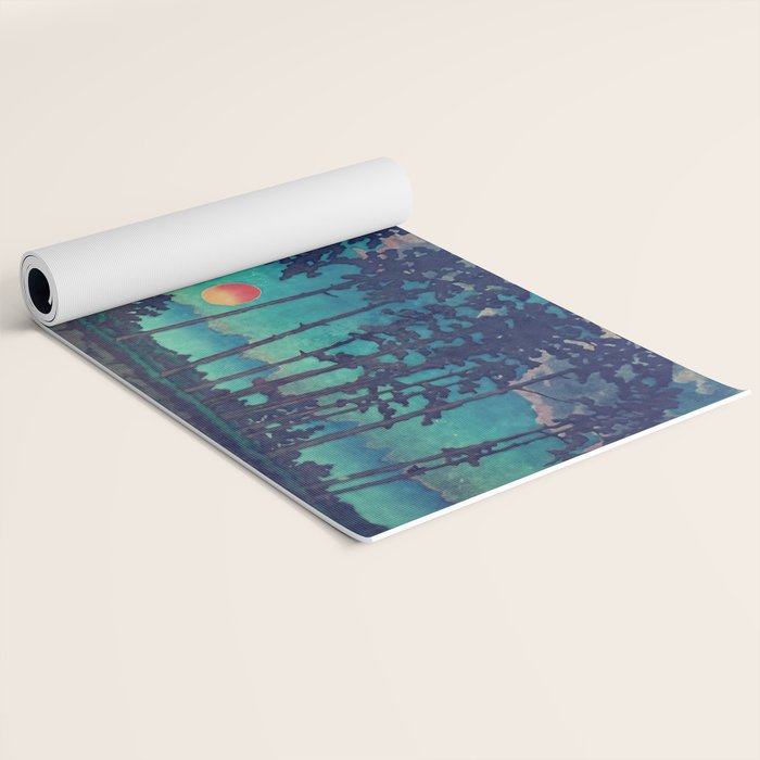 Hues of Dusk at Kanako - Nature Landscape Yoga Mat Gallery Image 2
