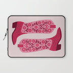 Cowgirl Boots - Hot Pink Laptop Sleeve Gallery Image 1