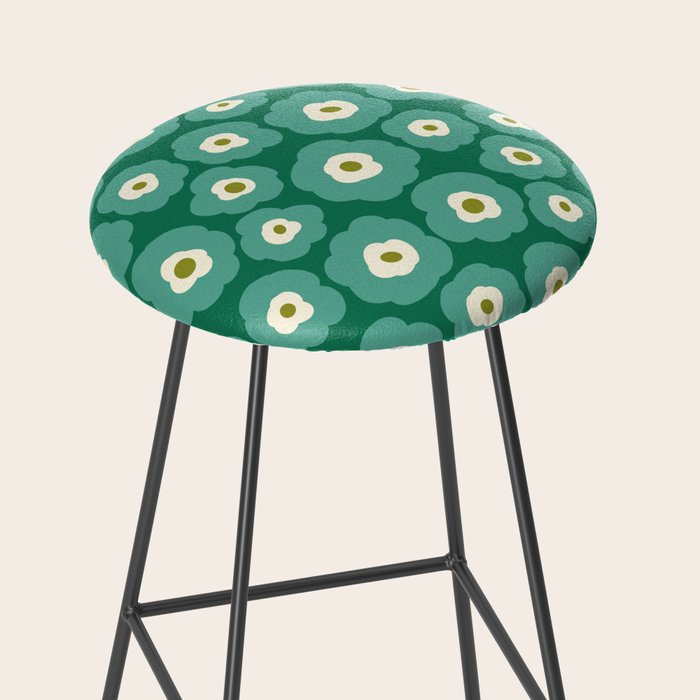 Green Flower Stool Gallery Image 2