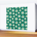 Green Flower Wall Mural Gallery Image 2
