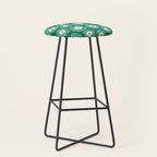 Green Flower Stool Gallery Image 1