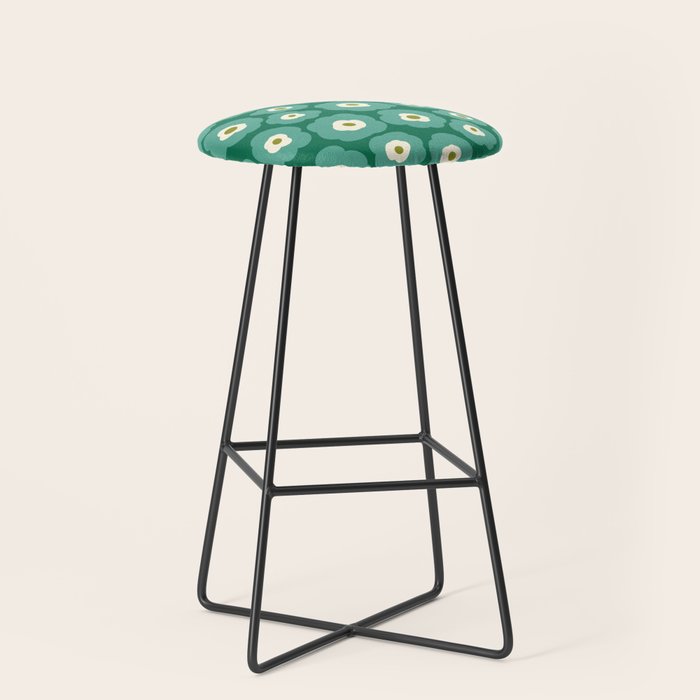 Green Flower Stool Gallery Image 1
