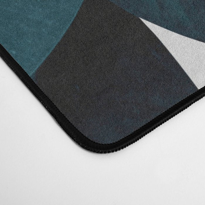 Indigo Blue Plant Leaves Desk Mat Gallery Image 4