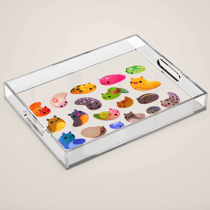 Land slug - bright Acrylic Tray Gallery Image 1