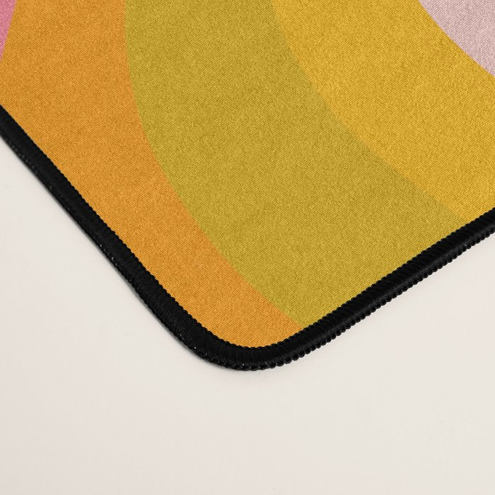 Sunshine Melt - Retro Ochre Desk Mat Gallery Image 4