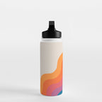 Vintage California Sun: Slanted Stripes Water Bottle Gallery Image 3