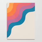 Vintage California Sun: Slanted Stripes Notebook Gallery Image 4