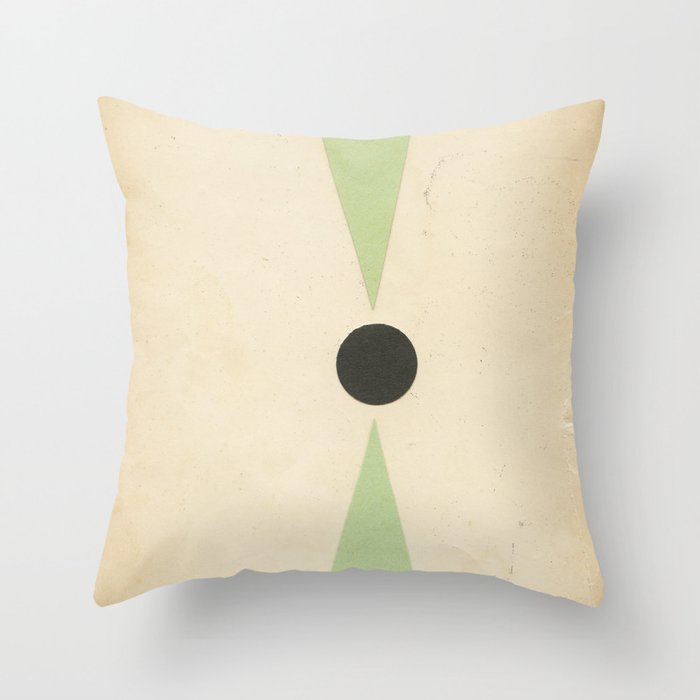 Mint Bow Throw Pillow Gallery Image 1