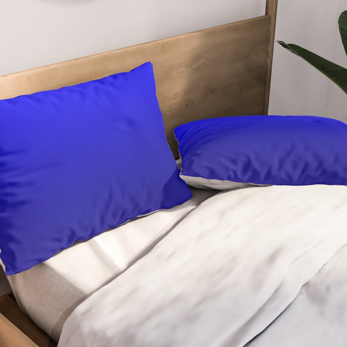 Bright Cobalt and Dark Blue Ombre Pillow Sham Gallery Image 2