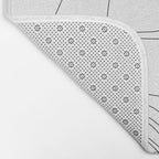 Minimal Line Art Woman with Flowers VI Bath Mat Gallery Image 2