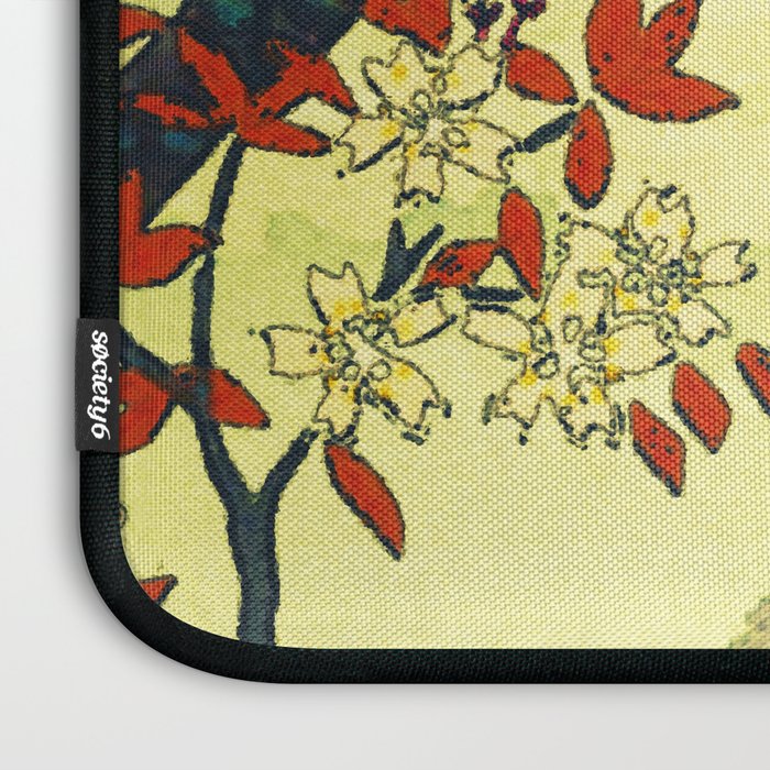 At Suidi - Autumn Mountain & Tree Ukiyoe Nature Landscape Laptop Sleeve Gallery Image 3