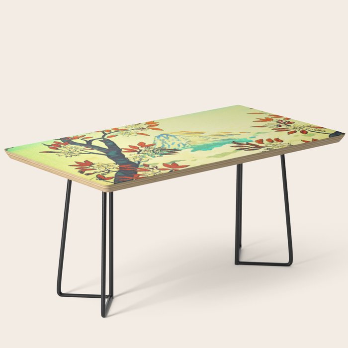 At Suidi - Autumn Mountain & Tree Ukiyoe Nature Landscape Coffee Table Gallery Image 1