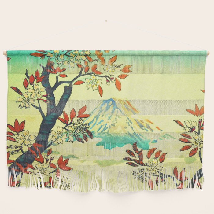 At Suidi - Autumn Mountain & Tree Ukiyoe Nature Landscape Wall Hanging Gallery Image 1