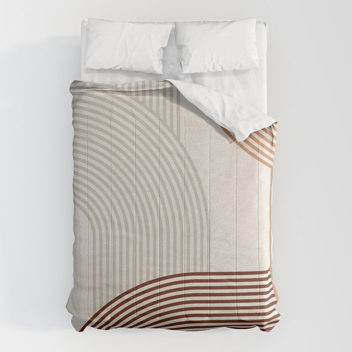 Mid Century Line Art I Comforter Gallery Image 6