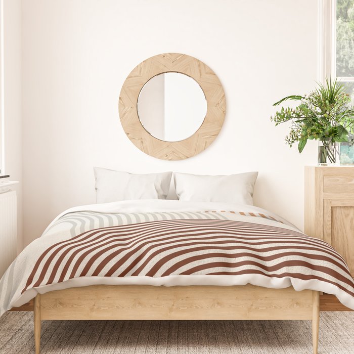 Mid Century Line Art I Duvet Cover Gallery Image 3