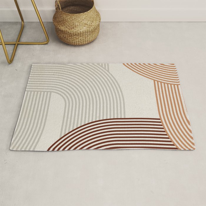 Mid Century Line Art I Rug Gallery Image 1