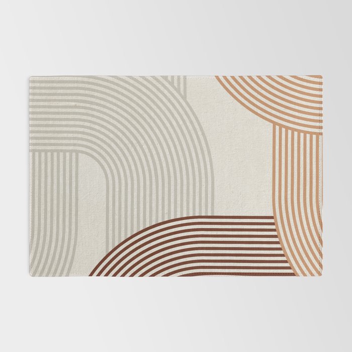 Mid Century Line Art I Rug Gallery Image 2