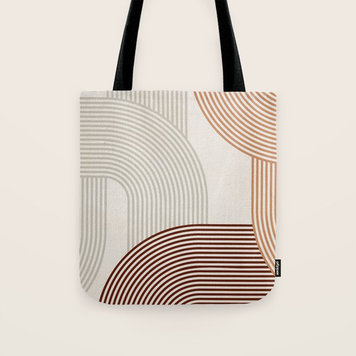 Mid Century Line Art I Tote Bag Gallery Image 1