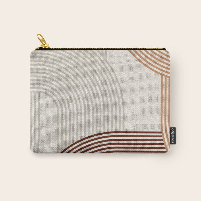 Mid Century Line Art I Carry All Pouch Gallery Image 1