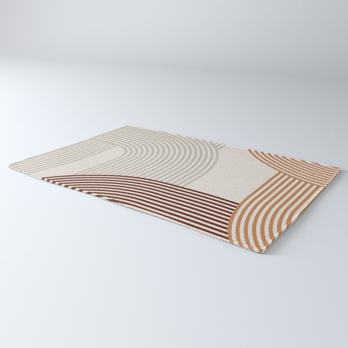 Mid Century Line Art I Rug Gallery Image 3