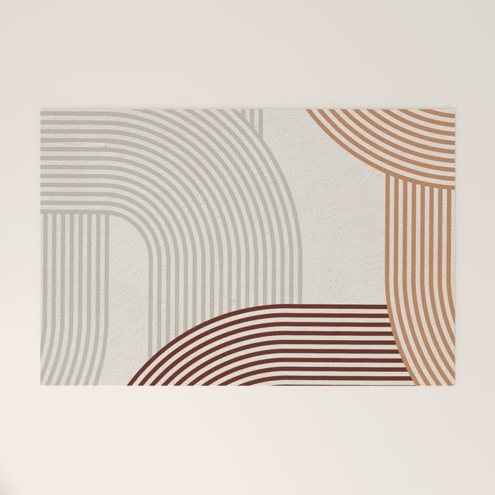 Mid Century Line Art I Welcome Mat Gallery Image 1