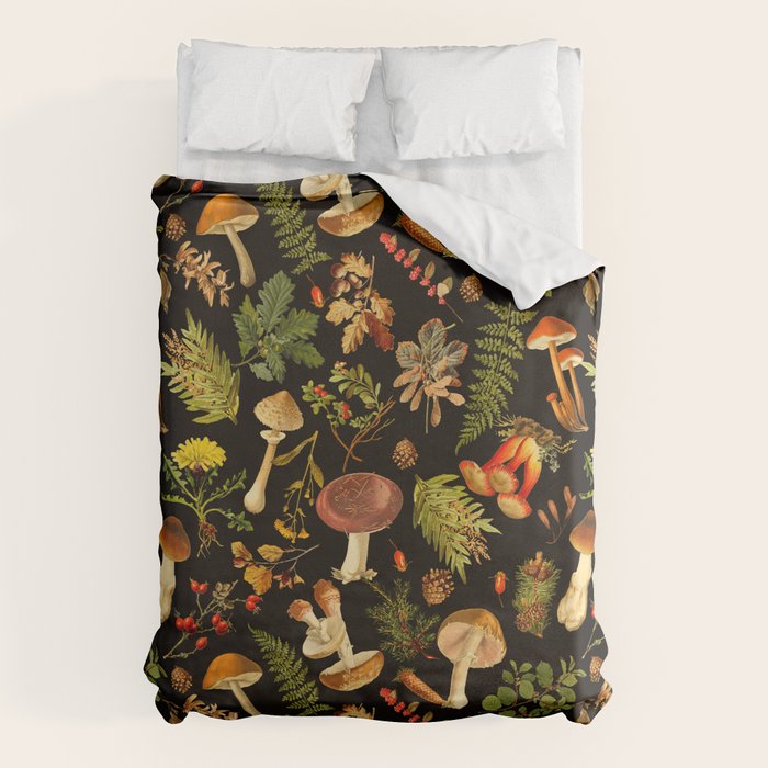 Vintage & Shabby Chic - Autumn Harvest Black Duvet Cover Gallery Image 6
