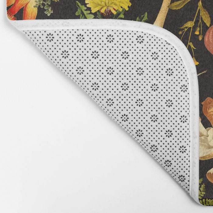 Vintage & Shabby Chic - Autumn Harvest Black Bath Mat Gallery Image 2