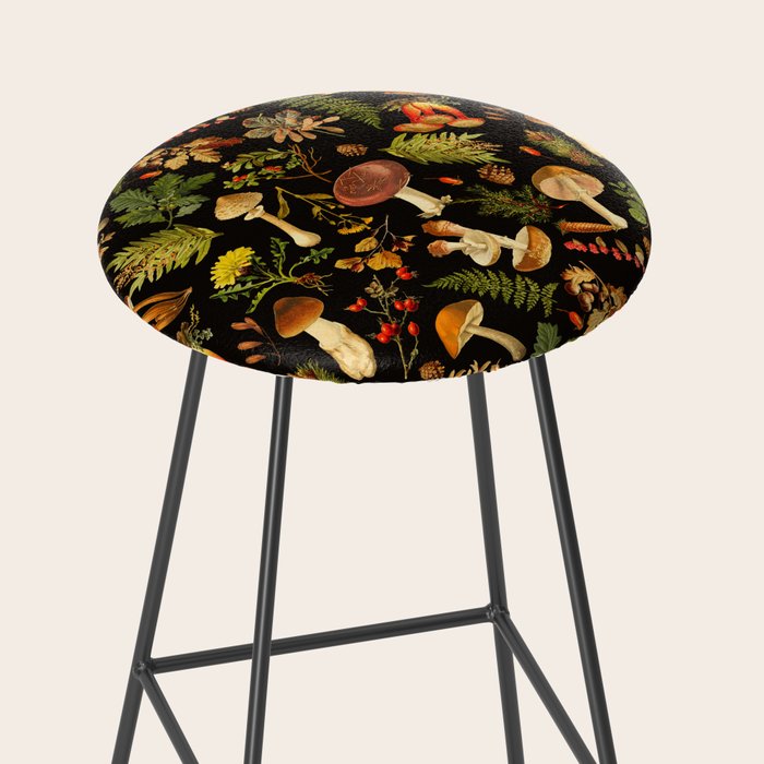 Vintage & Shabby Chic - Autumn Harvest Black Stool Gallery Image 2