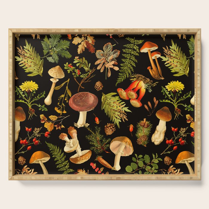 Vintage & Shabby Chic - Autumn Harvest Black Serving Tray Gallery Image 1