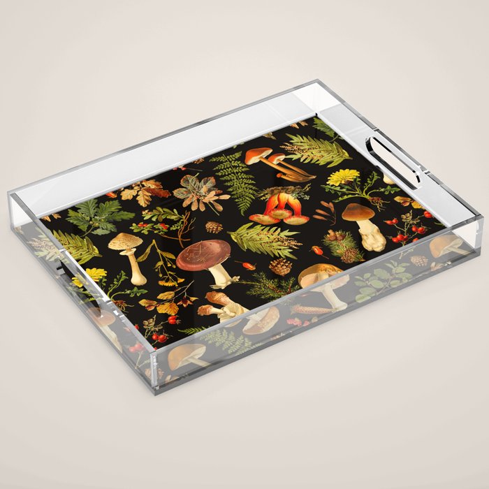 Vintage & Shabby Chic - Autumn Harvest Black Acrylic Tray Gallery Image 1