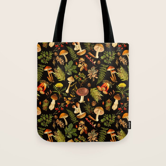 Vintage & Shabby Chic - Autumn Harvest Black Tote Bag Gallery Image 1