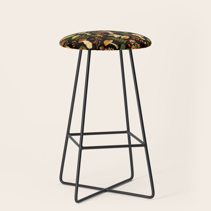 Vintage & Shabby Chic - Autumn Harvest Black Stool Gallery Image 1