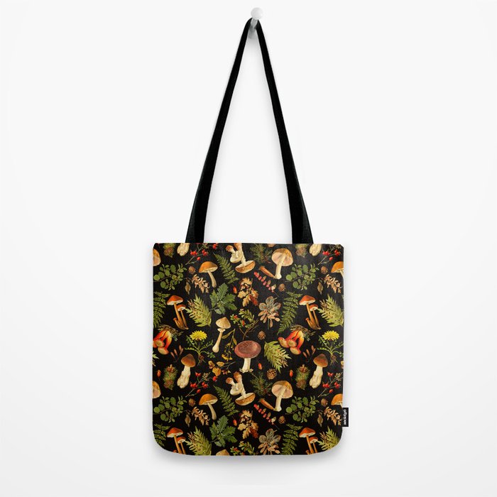 Vintage & Shabby Chic - Autumn Harvest Black Tote Bag Gallery Image 2