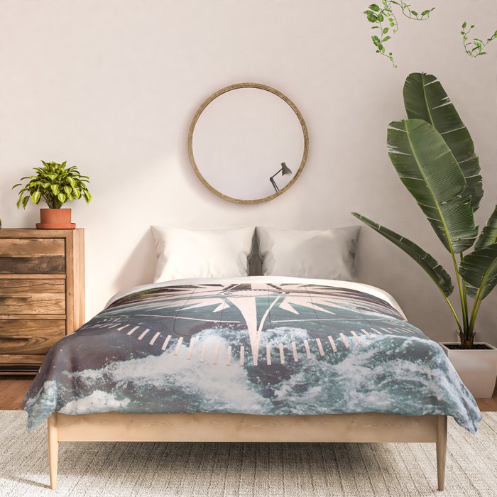 Rose Gold River Compass Comforter Gallery Image 3
