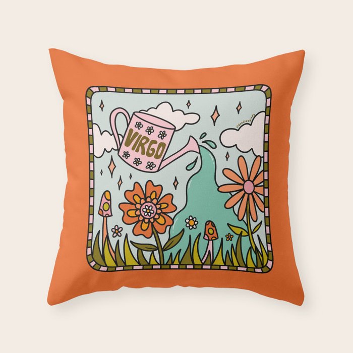 Virgo Garden Throw Pillow Gallery Image 6