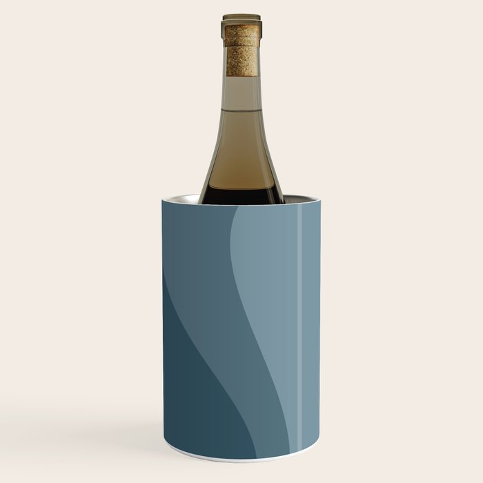 Abstract Color Waves - Blue Tones Wine Chiller Gallery Image 3