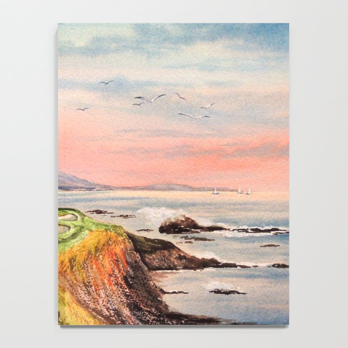 Pebble Beach Golf Course Hole 7 Notebook Gallery Image 4
