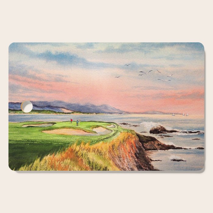 Pebble Beach Golf Course Hole 7 Cutting Board