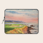 Pebble Beach Golf Course Hole 7 Laptop Sleeve Gallery Image 1