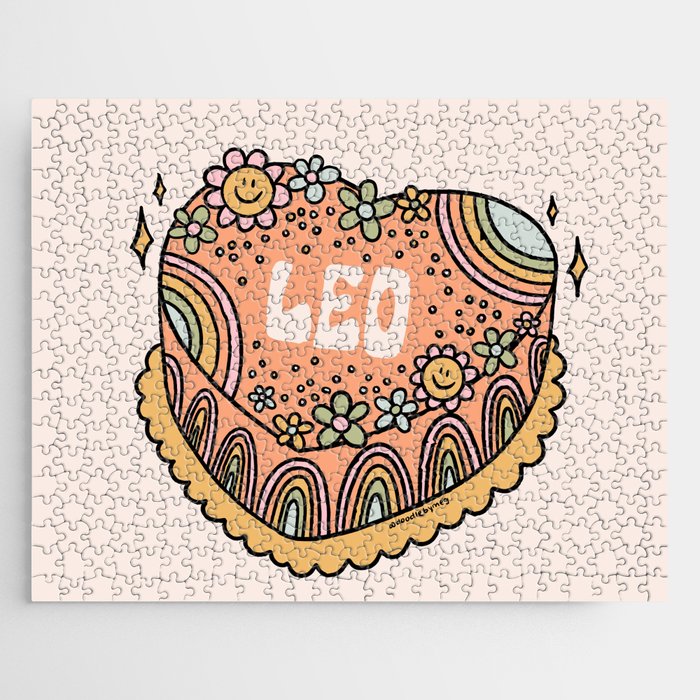 Leo Heart Cake Jigsaw Puzzle Gallery Image 1