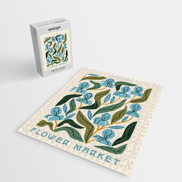 Nouveau Flower Market 2 Jigsaw Puzzle Gallery Image 2