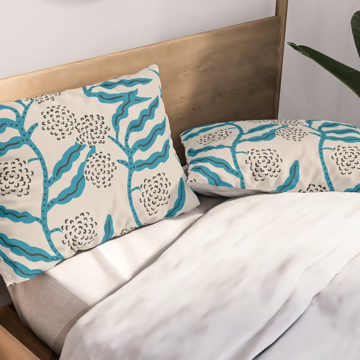LA VILLE VINE BLUE Pillow Sham Gallery Image 2