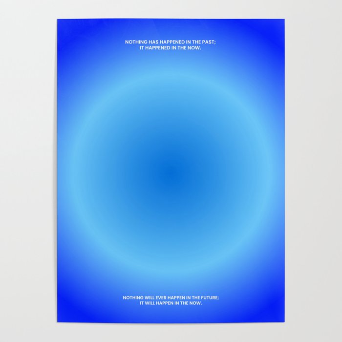 Present Moment Blue Aura Poster Gallery Image 4