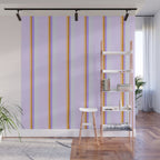 Lavender Pinstripes Wall Mural Gallery Image 1